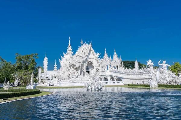Білий Храмовий Міст Чіанг Рай Півночі Таїланду Концепція Подорожей — стокове фото