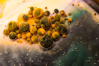 Makro evren, platetler ve yıldızlar, çok renkli boyalar..