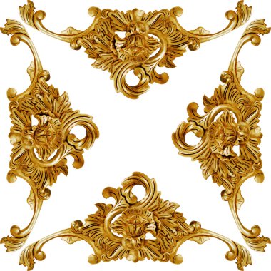Altın Barok ornamend
