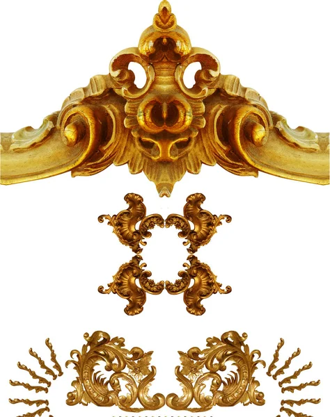 Gouden barok ornamend — Stockfoto