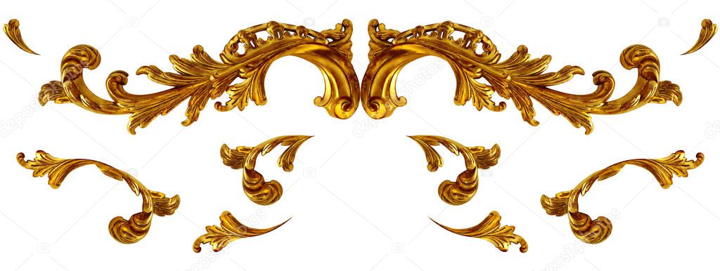 golden baroque ornamend