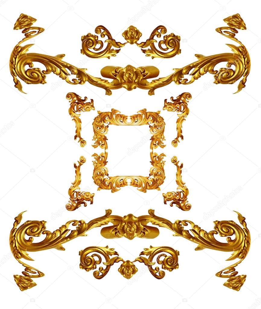 golden baroque ornamend