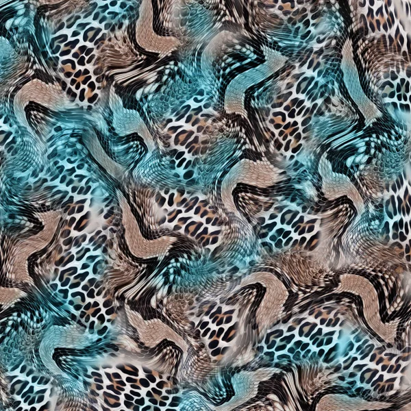 Leopard mix snake  pattern background — Stock Photo, Image
