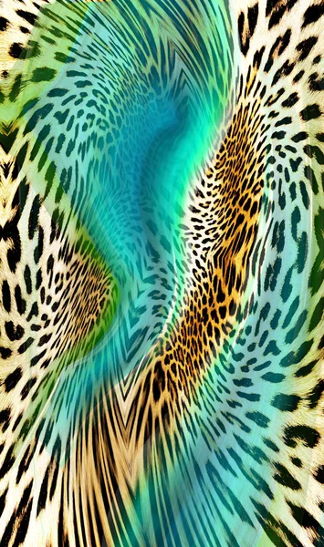 Leopardo azul para design — Fotografia de Stock