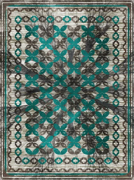 Ethnic rug carpet pattern — Stock Photo, Image