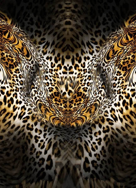 Animal leopardo piel fondo —  Fotos de Stock