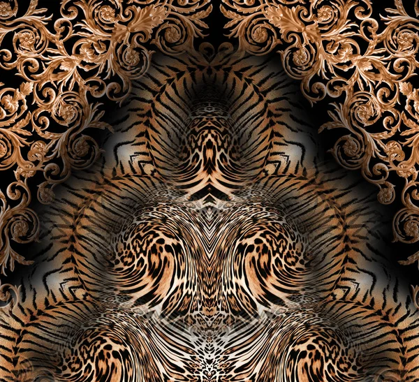 Mezcla de leopardo patrón de leopardo fondo — Foto de Stock
