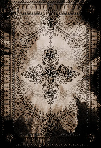 Tapis ethnique floral tapis — Photo