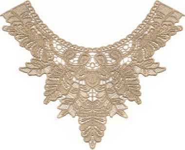 beyaz zemin üzerine desenli dantel