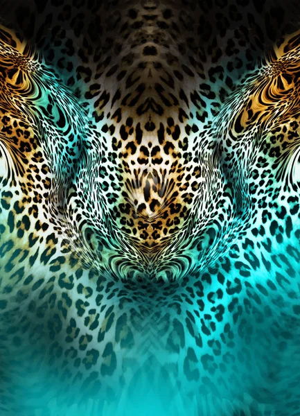 Animal leopardo pele fundo — Fotografia de Stock