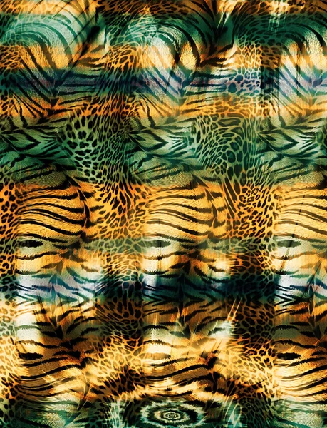 Leopardo y piel de tigre fondo — Foto de Stock