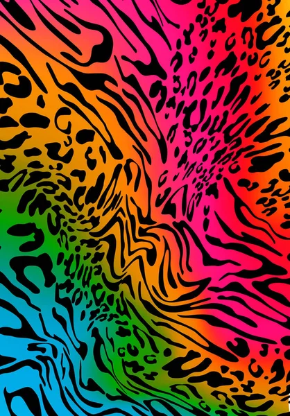 Fundo da pele leopardo colorido — Fotografia de Stock