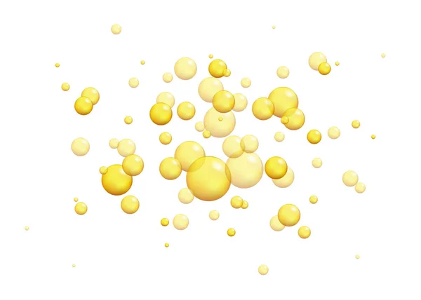 Guldoljebubblor. — Stock vektor