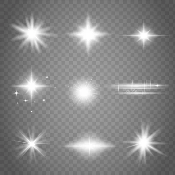 Glow isolerad uppsättning — Stock vektor