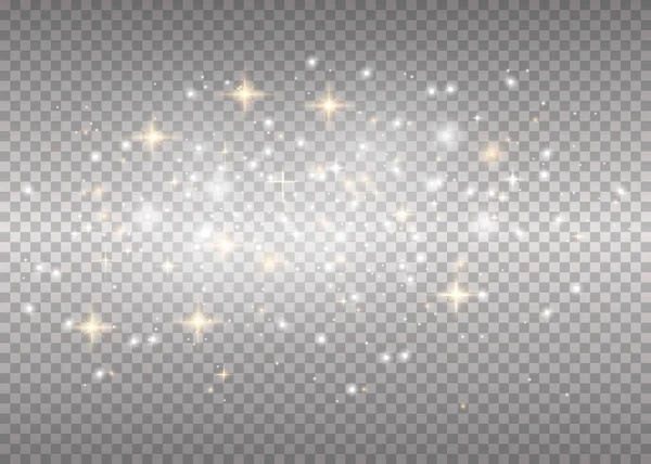 Étincelles blanches paillettes — Image vectorielle