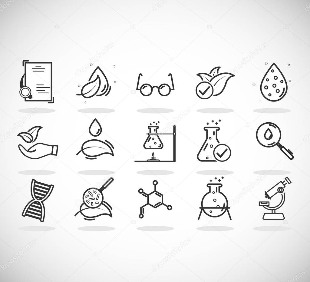 Icons for different medical specialization.