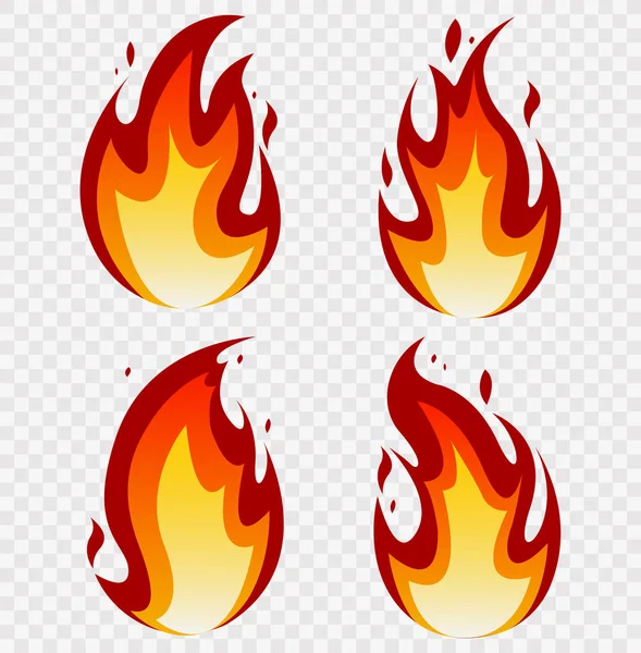 Alevleri ateşle — Stok Vektör