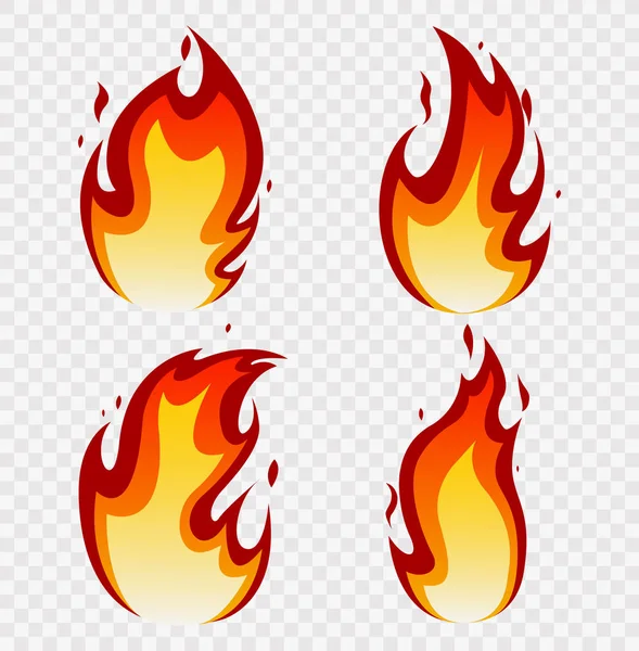 Eldflammor Se — Stock vektor