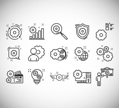 Mühendislik satırı simgesi. 