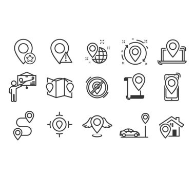 navigasyon simge seti