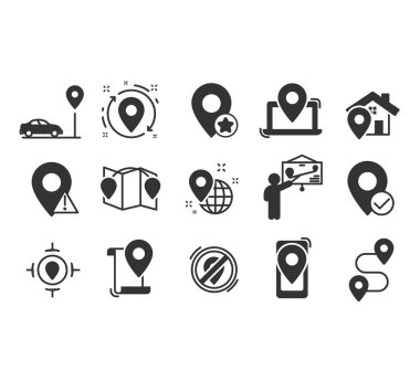 navigasyon simge seti