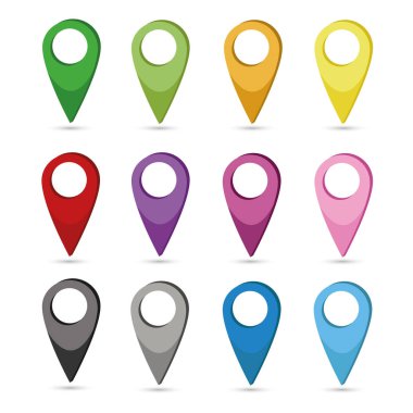 vektör harita işaretçi