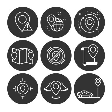 navigasyon simge seti