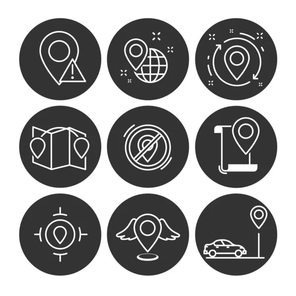 navigasyon simge seti