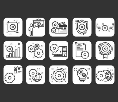 Mühendislik satırı simgesi. 