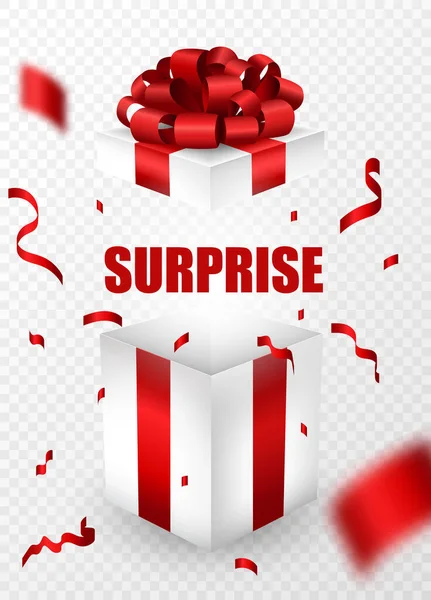 Surprise vide cadeau ouvert — Image vectorielle