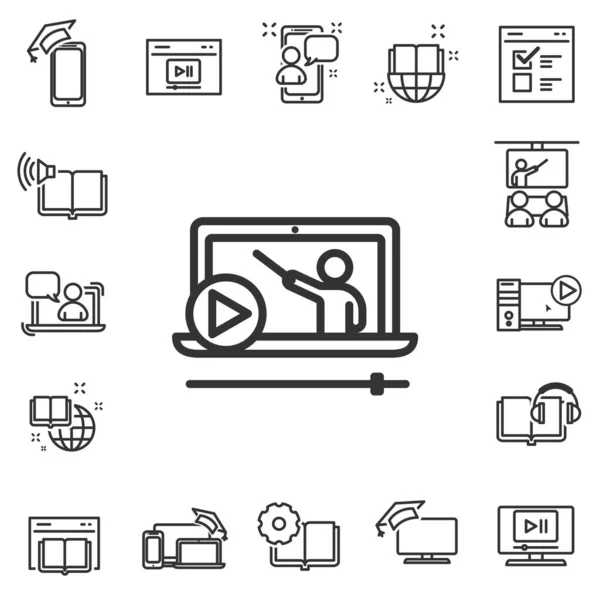 Online Eğitim Icon set
