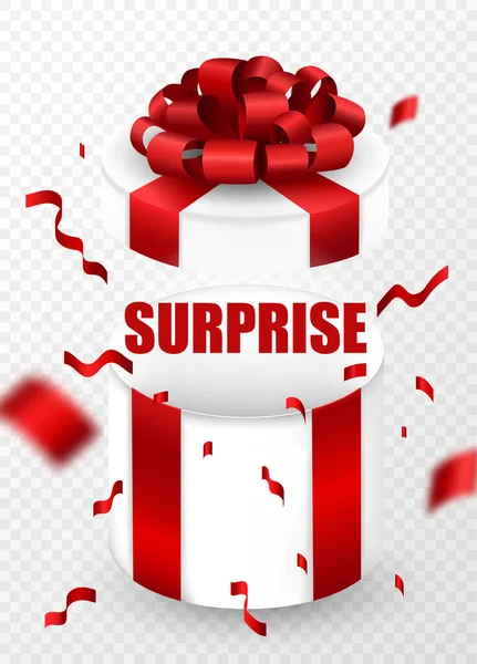 Surprise empty open gift — Stock Vector