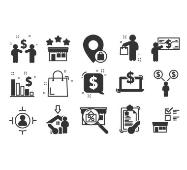 Alıcı Icons Set. 