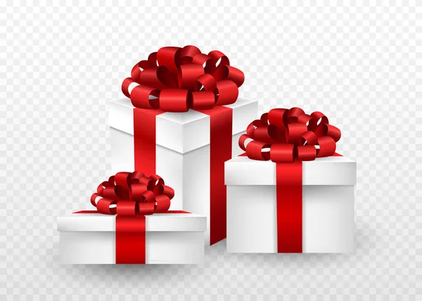 Trois coffrets cadeaux — Image vectorielle