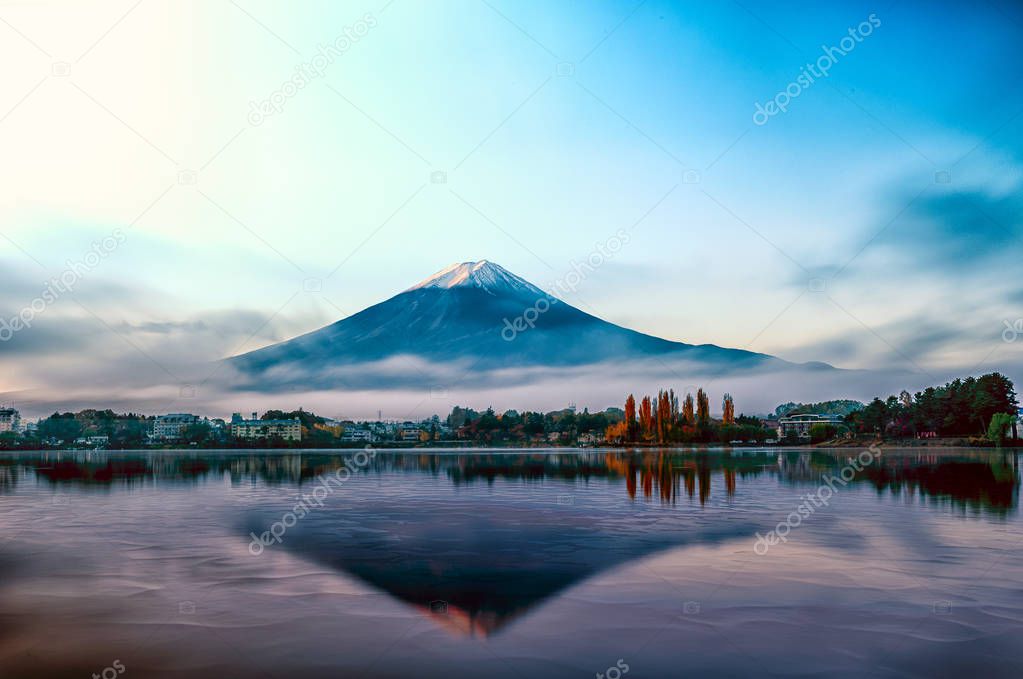 Mt Fuji the lake kawaguchiko