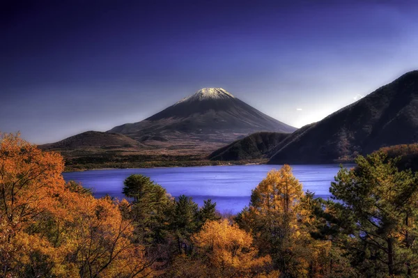 MT Fuji från Motosu lake — Stockfoto