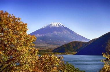 Motosu Gölü Fuji Dağı kış sezonu
