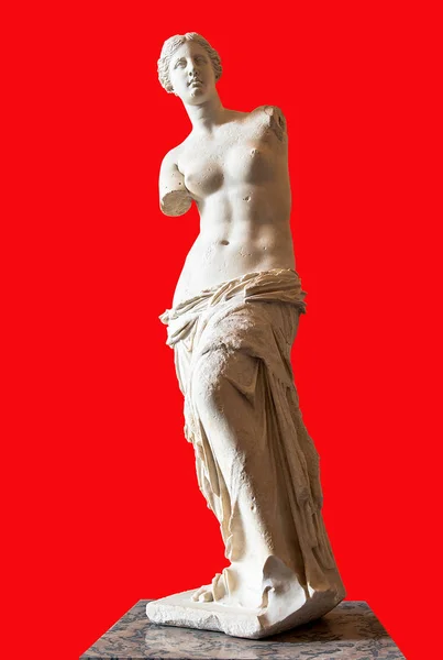 Венера Мілоська у музеї Лувр — стокове фото