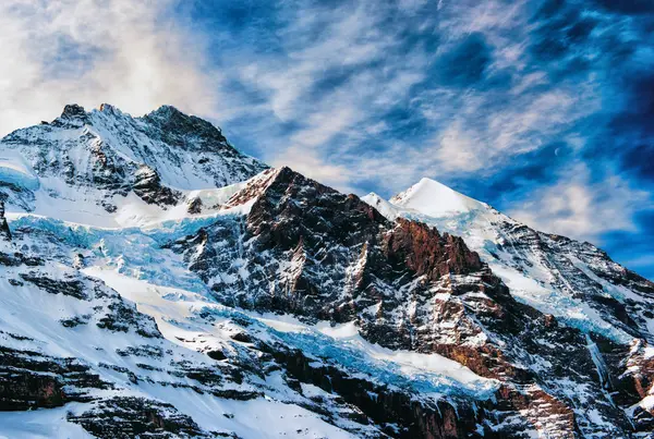 Szwajcarskie góry, Jungfrau, Szwajcaria, — Zdjęcie stockowe