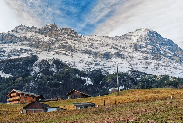 瑞士山区，少女峰瑞士, — 图库照片