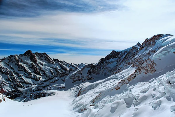 Svájci hegy, a Jungfrau, Svájc, — Stock Fotó