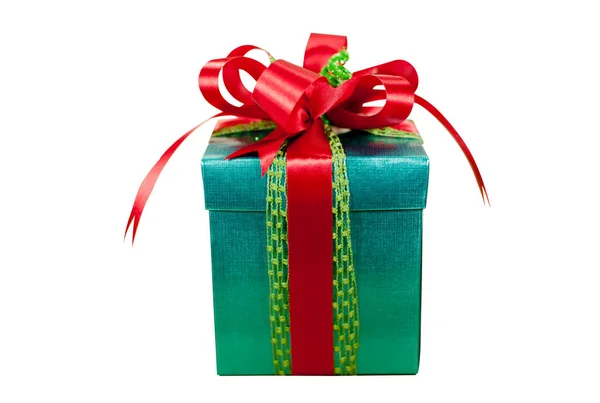 Confezioni regalo di Natale. Compleanno, festa o Capodanno, percorso di ritaglio — Foto Stock