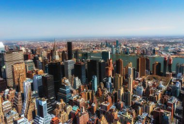 New York City, Amerika Birleşik Devletleri - 12 Nisan: Manhattan 