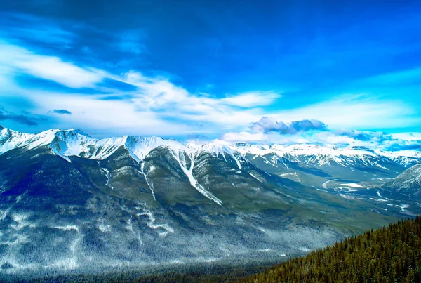 Sulphur Mountain Nationaal Park Banff Canadese Rocky Mountains Met Uitzicht — Stockfoto