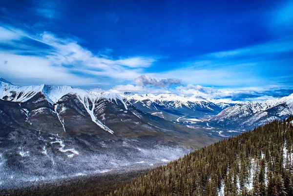 Sulphur Mountain Banff National Park Kanadensiska Klippiga Bergen Med Utsikt — Stockfoto