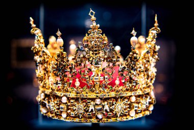 Kopenhag, Danimarka, 18 Kasım 2019: Rosenbor 'da kraliyet mücevherleri