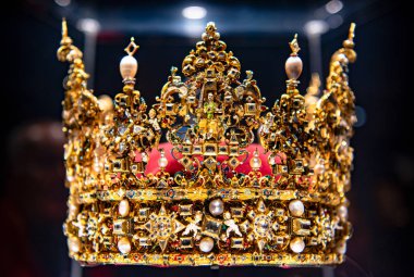 Kopenhag, Danimarka, 18 Kasım 2019: Rosenbor 'da kraliyet mücevherleri