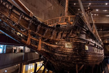 Stockholm, İsveç - 27 Ekim 2019: Stockho 'daki Vasa Müzesi