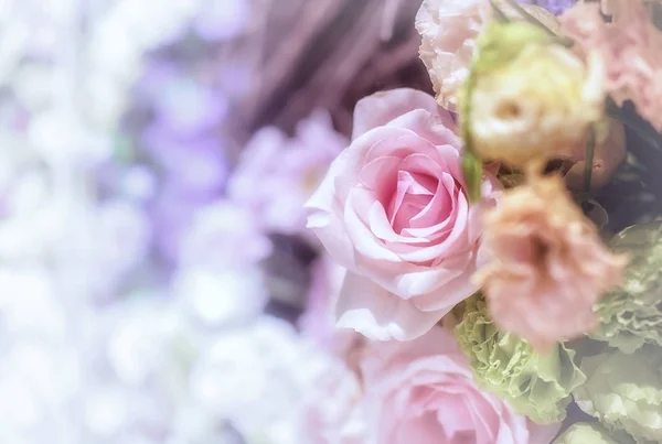 Close-up afbeelding van mooie bloemen muur achtergrond met verbazingwekkende Rechtenvrije Stockafbeeldingen