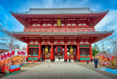 Asakusa, Tokyo, Japonya 15 Ocak 2020 